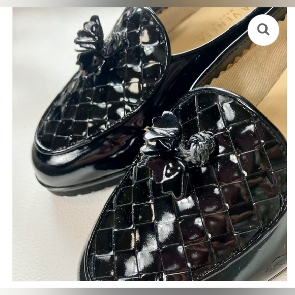 Bottega Veneta Shoes - Bottega Veneta, Vintage, Tassel Loafers, Patent Intrecciato, Size 8.5